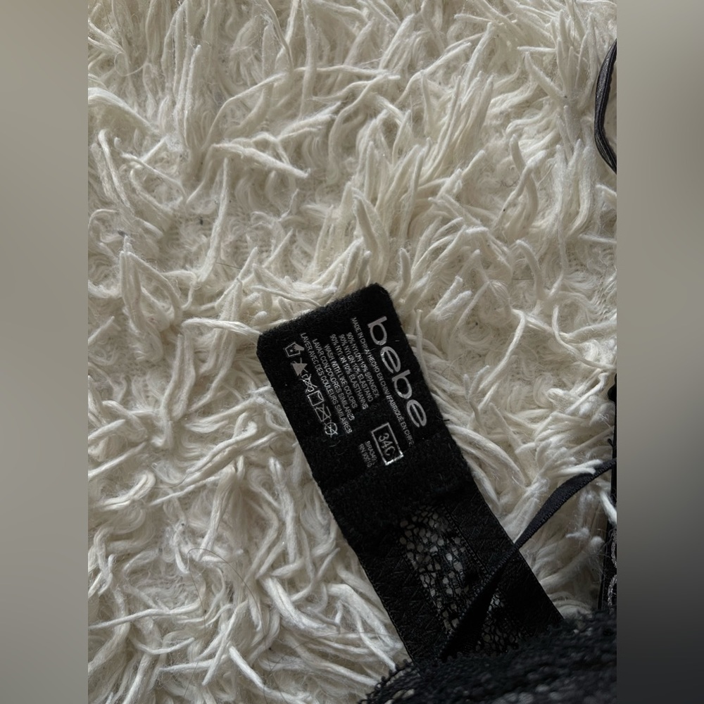 • Bebe Lace Rhinestone Bra - Picture 6 of 9